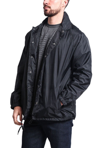 Chaqueta a prueba de viento de manga larga para hombre de alta calidad de fabricante con diseños personalizados Chaqueta de entrenador de precio al por mayor Servicio OEM - Product Image 5