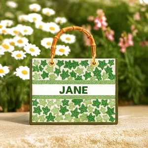 MS Handicraft Certified Multicolor Glass Beaded <b>Bag</b> Handle Handheld Casual Hand <b>Bag</b> Indian Handmade Customized Shape <b>Baguette</b> - Product Image 1