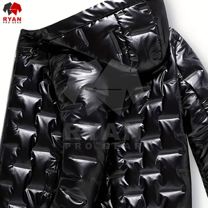 แจ็กเก็ตผ้าแคนวาสมีฮู้ดสำหรับผู้ชายแจ็กเก็ตบับเบิ้ลผ้าใบ - Product Image 3