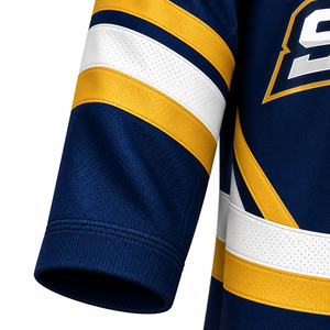 Maillot de hockey sur glace SINEWY SPORTS unisexe à manches longues, sublimé, anti-humidité, à capuche, coupe régulière adulte, double fermeture éclair sur le devant - Product Image 3