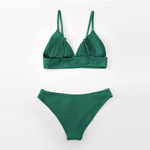 Conjunto de Tankini de 2 Piezas para Mujer, Estilo Único y Cómodo, Superventas, Floral, Ligero, Transpirable, de Spandex/Poliéster, Bikini Frontal - Product Image 2