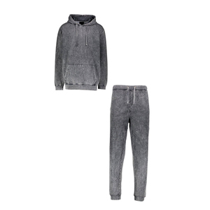 Nouveauté : Survêtement Homme Streetwear en Coton Délavé à l'Acide, Durable, Respirant, Séchage Rapide, Col à Capuche – Style Décontracté/Fête Élégant - Product Image 3