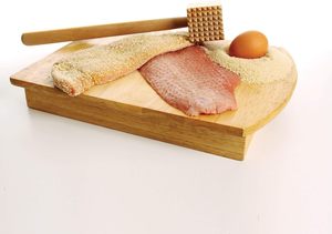 Wooden <b>Meat</b> <b>Tenderizer</b> Mallet Marinating Prep Tool Double Sided FSC-Certified Beechwood 12.5-Inches - Product Image 4