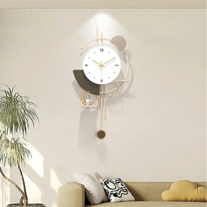 홈 디지털 시계 거실 현대 벽시계 벽걸이 크리 에이 티브 장식 벽시계 가족에게 적합 - Product Image 3