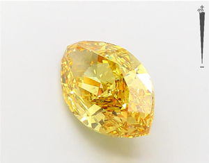 Vente en gros VS2 Couleur Fancy Yellow Marquise Cut Diamants de laboratoire en vrac certifiés IGI - Product Image 2