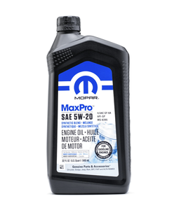 Lubricante Automotriz MOPAR 5W20 Antidesgaste, Paquete de 6 Botellas de 1 Cuarto de Galón, 68518202AA - Product Image 1