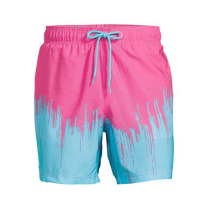 Bajo MOQ Impreso Pantalones cortos de playa Pantalones de natación Hombres Trajes de baño Personalizado OEM Pantalones cortos de baño Traje de baño para adultos - Product Image 6