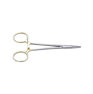 Porte-aiguilles Halsey en carbure de tungstène, acier inoxydable, manuel, 14 cm, droit, 5,5, certifié CE, instrument chirurgical pour chirurgie générale - Product Image 4