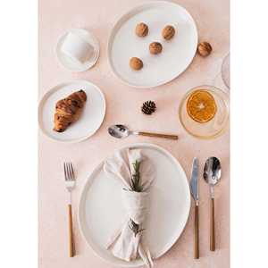 Assiette de service blanche Cotta Limoges 27x23 cm Plats & Assiettes - Product Image 2