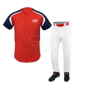 Prix de vente en gros 2025 hommes uniforme de baseball personnalisé meilleure qualité uniforme de baseball à bas prix - Product Image 1