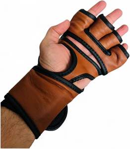 Gants de MMA demi-doigts de haute qualité, nouveau produit du fabricant pour les combats, l'entraînement de boxe, en cuir PU - Product Image 3
