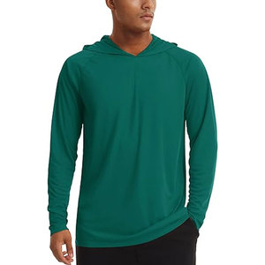 <b>Men's</b> UPF Rash Guard for Sun UV Protection <b>Hoodie</b> Quick Dry Hooded Shirts Running Climbing Walking 100% Polyester Hooded T Shirt - Product Image 5
