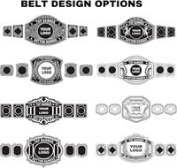 Ceinture de championnat en métal sur mesure, robuste, durable, réglable, plaquée or, longueur et couleurs personnalisables, gravure artisanale, fitness