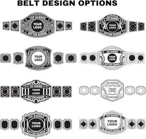 Ceinture de championnat en métal réglable fabriquée sur mesure plaqué or couleurs de longueur personnalisables-Trumans Gym Fitness Equipment - Product Image 5