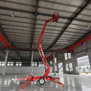 Plateforme de travail aérienne électrique à flèche télescopique 230 kg pour la maintenance et la construction de bâtiments - Product Image 3