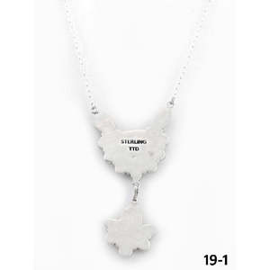 Collier Fleur Artisanal en Turquoise et Argent Sterling du Sud-Ouest, Motif Mixte - Product Image 4