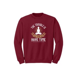 Sweat-shirt en mélange de coton avec des thèmes de bouddha imprimés Style décontracté 12 options de couleur 260-280 Placement de conception personnalisable GSM lourd - Product Image 3