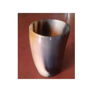 แก้วฮอร์นทำมือธรรมชาติทำด้วยมือแก้วรูปแตรสำหรับดื่มด้วยมืองานฝีมือรูปพระจันทร์เสี้ยว - Product Image 1