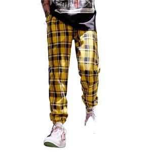 กางเกงผ้าฝ้ายย้อมเส้นด้ายทรงปกติสำหรับผู้ชาย สวมใส่สบาย เหมาะสำหรับทำงาน เดินทาง และมีสไตล์ - Product Image 4