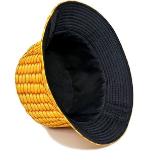 Sombrero de Pescador de Doble Cara para Viajes al Aire Libre, Gorra Panamá con Estampado de Vegetales y Maíz, 58cm, para Hombre y Mujer - Product Image 5