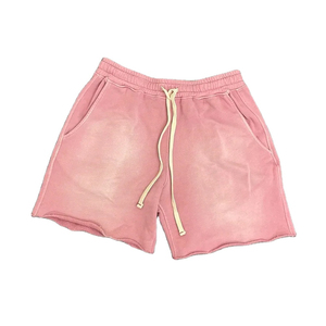 ¡Novedad de 2025! Pantalones cortos de algodón lavados con ácido Vintage de peso pesado totalmente personalizados para hombre, pantalones cortos deportivos de carga con dobladillo crudo para gimnasio, pantalones cortos personalizados de malla informal - Product Image 3