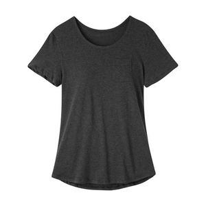 Venta al por mayor a granel de alta calidad Casual de manga corta de las mujeres O cuello camisetas de diseño personalizado y Color 100% algodón camisetas de las mujeres - Product Image 3