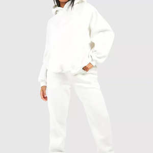 Survêtements décontractés pour femmes d'hiver personnalisés, 2 pièces, 100% coton polaire, respirant, léger, entraînement et jogging, vente en gros - Product Image 1