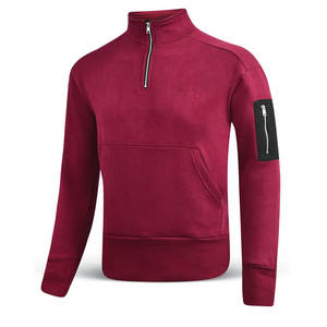Sweat-shirt à manches longues et col zippé pour homme 1/4 Zip Fleece for Winter Season - Product Image 2