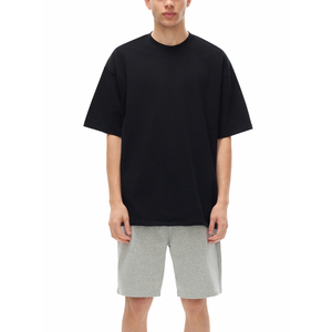 T-shirt surdimensionné en coton épais 250 GSM pour homme - Couleur unie, coupe ample, prêt pour l'impression sérigraphique - Product Image 3
