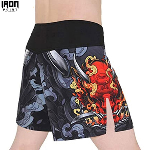 กางเกงขาสั้น MMA น้ำหนักเบาสำหรับผู้ชายดีไซน์ตามสั่งสวมใส่สบายสำหรับผู้ใหญ่ - Product Image 2