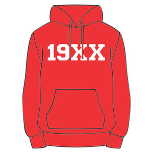 Sweat à capuche rouge KAP en mélange de coton, vêtement de fraternité grecque personnalisé, Divine Nine HBCU, style streetwear avec année de fondation - Product Image 2