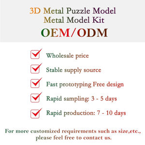 ชิ้นส่วน3D จิ๊กซอว์สแตนเลสสำหรับผู้ใหญ่ชิ้นส่วนรถสปอร์ตแห่งอนาคตสลักแบบกำหนดเอง - Product Image 4