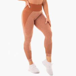 Nouveau gros femmes taille haute pantalons de Yoga Compression bout à bout levage sport Leggings en soie Spandex XL ajustement serré poche Gym - Product Image 5