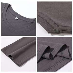 Camiseta Formal de Manga Corta con Cuello Redondo para Hombre BlanqWear, Ajuste Holgado, 100% Algodón Premium de 200g, Antibacteriana y de Secado Rápido - Product Image 3