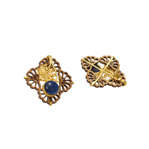 Boucles d'oreilles en pierre de bois en laiton de qualité supérieure les plus vendues bijoux boucles d'oreilles en forme de conception de fantaisie uniques pour filles et femmes - Product Image 3