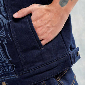 <b>Men</b> <b>Denim</b> <b>Jacket</b> <b>Lined</b> With <b>Fur</b> Winter Thicker Jean <b>Jacket</b> Sherpa <b>Lined</b> <b>Denim</b> <b>Jacket</b> For <b>Men</b> Windbreaker - Product Image 5