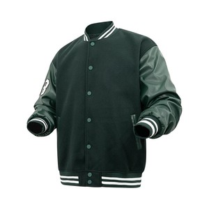 Winter Varsity <b>Jacket</b> Stand Collar Front Customizable Unisex Solid Colors Breathable <b>Heated</b> Outerwear - Product Image 3