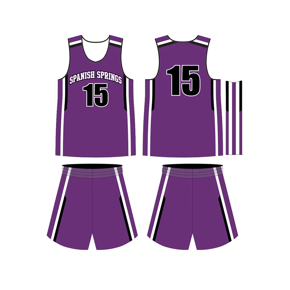 Set di maglie da basket per bambini kit di abbigliamento sportivo per bambini e ragazze maglie da basket traspiranti per allenamento giovanile