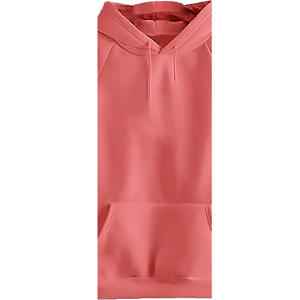 Robe sweat-shirt d'hiver personnalisée pour femme en molleton 100 % coton, écologique, respirante, coupe-vent, avec devant gaufré et brodé, col rond rose - Product Image 3