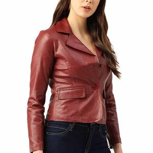 Nueva chaqueta de cuero personalizada para mujer, transpirable y cómoda para exteriores, gran oferta con forro de nailon para la temporada de otoño - Product Image 4