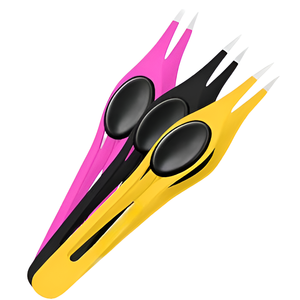 Pince à épiler à pointe pointue de précision Ensemble professionnel en acier inoxydable pour sourcils - Product Image 1