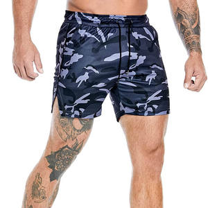 Pantalones cortos transpirables de verano para hombre, pantalones cortos informales con cierre de cordón de doble capa - Product Image 5