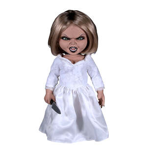 Muñeca Tiffany Seed of Chucky Parlante de 15 Pulgadas, Mini Juguete de Moda para Niñas y Bebés, Modelo Musical de Dibujos Animados de Plástico y Tela DIY - Product Image 1
