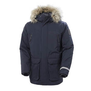 Veste en peluche de couleur unie pour hommes faite à la main pour le printemps et l'automne-Veste parka décontractée élégante et confortable - Product Image 2