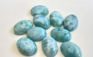 Naturel Larimar ovale 3x5mm à 15x20mm Cabochon-lâche larimar ovale cabochon bonne qualité - Product Image 4