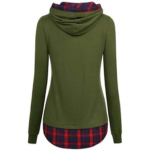 Pull-over à capuche long en coton biologique personnalisé pour femmes Sweat-shirt d'hiver avec poche Fournisseur en gros OEM ODM - Product Image 2