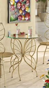 Table basse en métal unique Table basse/centre de jardin et d'étude en aluminium à la mode moderne - Product Image 4