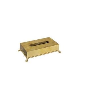 Soporte para servilletas de latón para vajilla, caja de pañuelos de latón de alta calidad para decorar vajilla, pieza única - Product Image 1