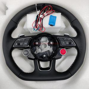 Pour <span class=keywords><strong>Audi</strong></span> A3 A4 A5 A6 A7 R8 <span class=keywords><strong>RS8</strong></span> <span class=keywords><strong>S8</strong></span> Racing LED mise à niveau et Modification volant tout cuir - Product Image 1