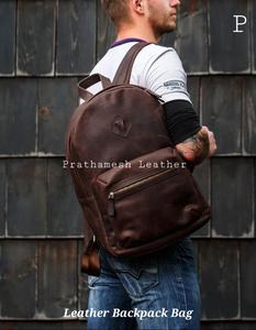 Sac à dos tout cuir sac sécurisé spacieux prix de gros classique fabriqué à la main affaires usine directe remises en vrac tendances - Product Image 2